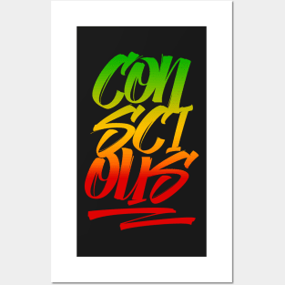 Conscious Rasta Colors Reggae Posters and Art